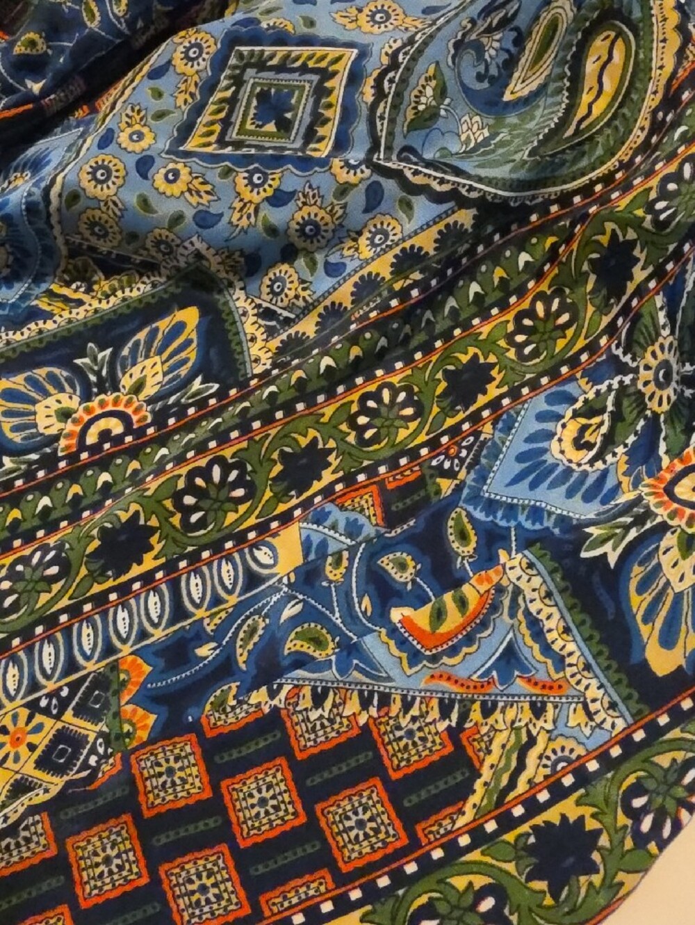 Advance Apparels Blue Paisley & Patchwork Maxi Dress - Picture 4 of 4